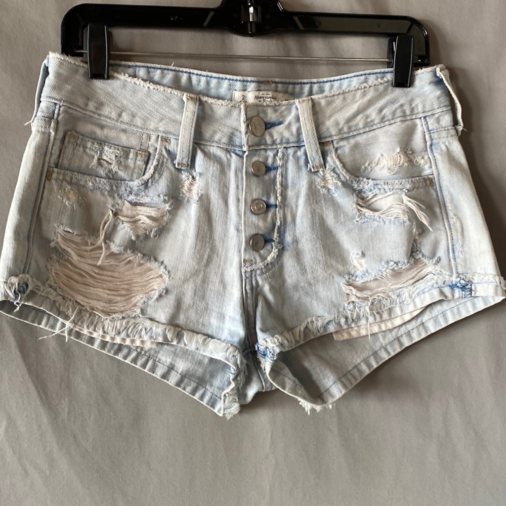 Abercrombie & Fitch Denim Shorts Button Down Size 26